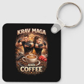Krav Maga und Kaffee Schlüsselanhänger (Rückseite)