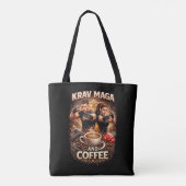Krav Maga und Kaffee Tasche (Rückseite)