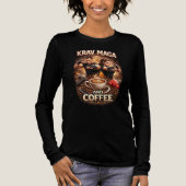 Krav Maga und Kaffee Tri-Blend Shirt (Vorderseite)