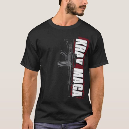 Krav Maga vertikales M16 T-Shirt (Vorderseite)