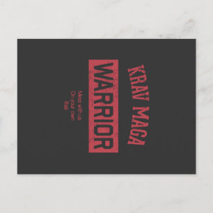 Krav Maga Warrior Postkarte