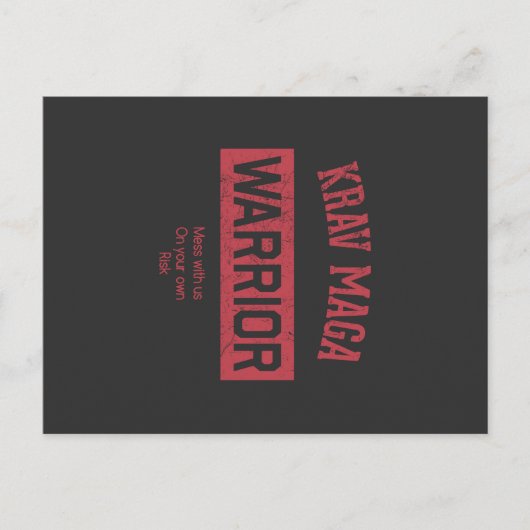 Krav Maga Warrior Postkarte (Vorderseite)