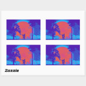 Krav Maga Women Knie Defense Sticker Neon (Blatt)