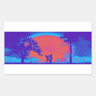 Krav Maga Women Knie Defense Sticker Neon