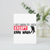 krav magtiale design postkarte (Stehend Vorderseite)