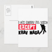 krav magtiale design postkarte (Vorne/Hinten)