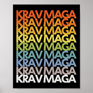 Krav Mega Selbstverteidigungstraining Kampfsport F Poster
