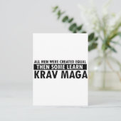 Krava Maga Designs Postkarte (Stehend Vorderseite)