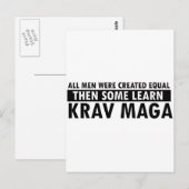 Krava Maga Designs Postkarte (Vorne/Hinten)