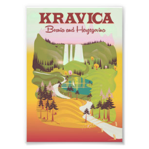 Kravica Wasserfälle Bosnien und Herzegowina Fotodruck