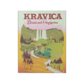 Kravica Wasserfälle Bosnien und Herzegowina Notizblock (Rotiert)