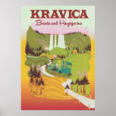 Kravica Wasserfälle Bosnien und Herzegowina Poster (Vorne)