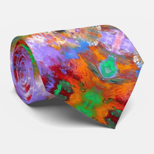 Krawatte - 020 - abstraktes C - Hals-Krawatte (Gerollt)