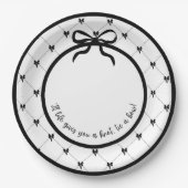 Krawatte a Bow 9" Party Plättchen Pappteller (Vorderseite)