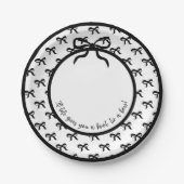 Krawatte a Bow (Große Bögen) 9" Platte Pappteller (Vorderseite)