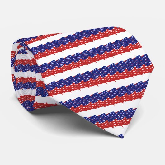 Krawatte-abstrakt/USA-Flagge Krawatte (Gerollt)