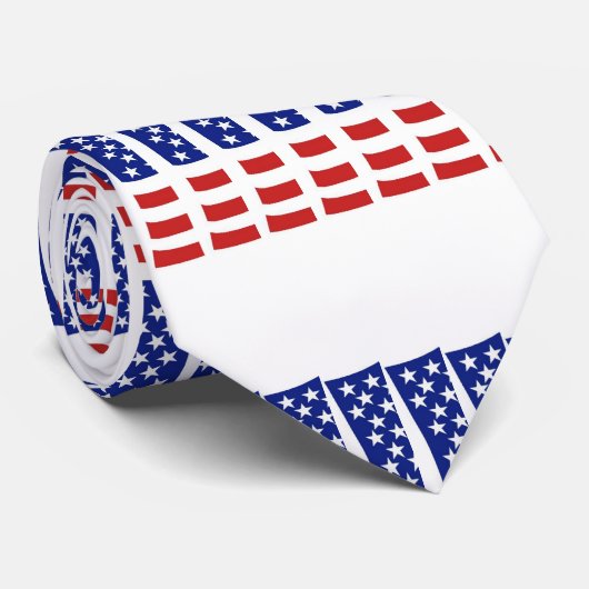 Krawatte-abstrakt/USA-Flagge Krawatte (Gerollt)