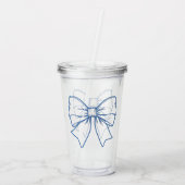 Krawatte Acryltrinkbecher (Rückseite)