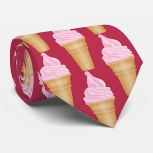 Krawatte aus Erdbeereis