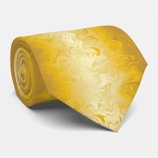 Krawatte aus Gold für Damen und Herren (Gerollt)