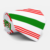 Krawatte aus rotem, weißem und grünem Candy Cane (Gerollt)