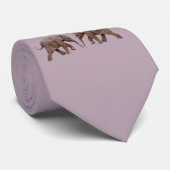Krawatte "Baby Elephant" doppelseitig (Dusty Pink) (Gerollt)