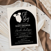 Krawatte Babydusche für Schwarze und Creme Bow