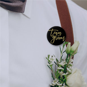 Krawatte-Bachelor-Party-Taste für Team Groom Bow Button