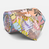 Krawatte: Bio Blätter (gelb) Krawatte (Gerollt)