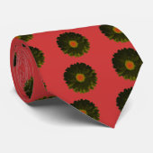 Krawatte Black and Red Marigold (Gerollt)