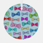 Krawatte, blaue Streifen, Aquarell. Ornament Aus Glas (Rückseite)