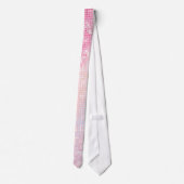 Krawatte Bling Glitzerder Girly rosa (Rückseite)