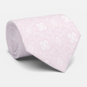 Krawatte Bloral - Rosa (Gerollt)