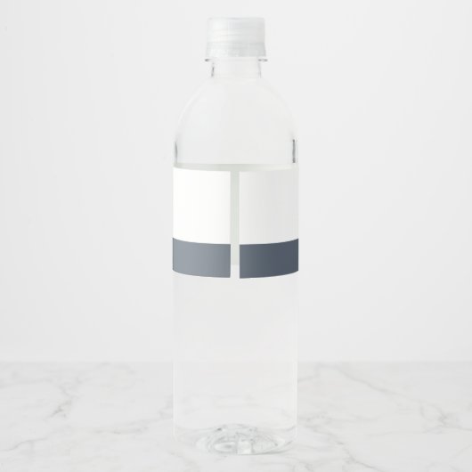 Krawatte Bow Flasche Wrapper für Baby Dedication Wasserflaschenetikett (Rückseite)