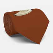 Krawatte, braun, Schnürsenkel Krawatte (Gerollt)