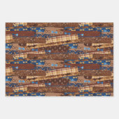 Krawatte, Brillen & Mustaches zum Vater Geschenkpapier Set (Vorderseite 3)