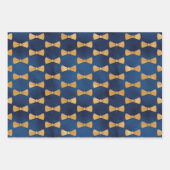 Krawatte, Brillen & Mustaches zum Vater Geschenkpapier Set (Vorderseite)