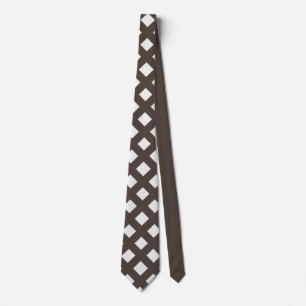 Krawatte Brown and Cream Gingham