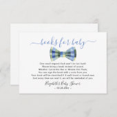 Krawatte Bücher für Babydusche Begleitkarte (Vorne/Hinten)