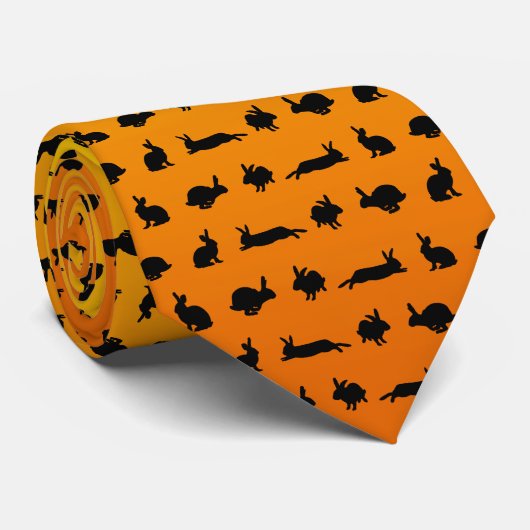 Krawatte Bunny Hugger (Orange/Gelb) (Gerollt)