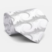 Krawatte Cicada - Weiß (Gerollt)