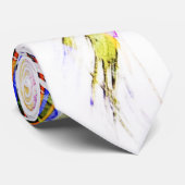 Krawatte "Crazy Color Palm #1" (Gerollt)