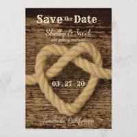 Krawatte das Knoten-Herz - Save the Date