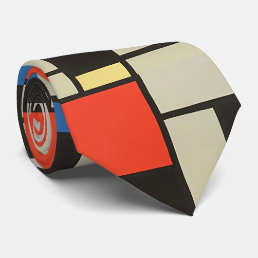 Krawatte Dein Stil mit Mondrian Magic! (Gerollt)