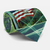 Krawatte der amerikanischen Flagge (Gerollt)