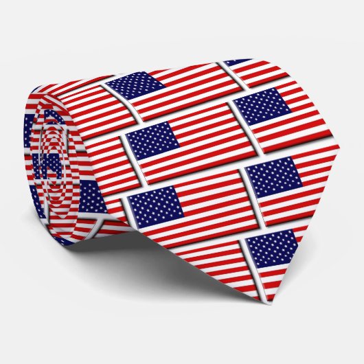 Krawatte der amerikanischen Flagge (Gerollt)