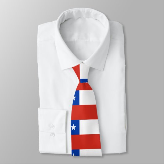 Krawatte der chilenischen Flagge (Gebunden)