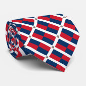 Krawatte der dominikanischen Flagge (Gerollt)