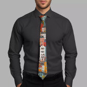 Krawatte der farbenfrohen Wohnmuster