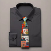 Krawatte der farbenfrohen Wohnmuster